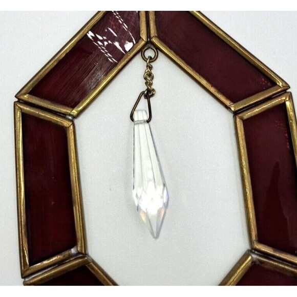 Via Vermont Amethyst Octagon Shape Suncatcher With Swarovski Crystal Prism - Picture 3 of 8